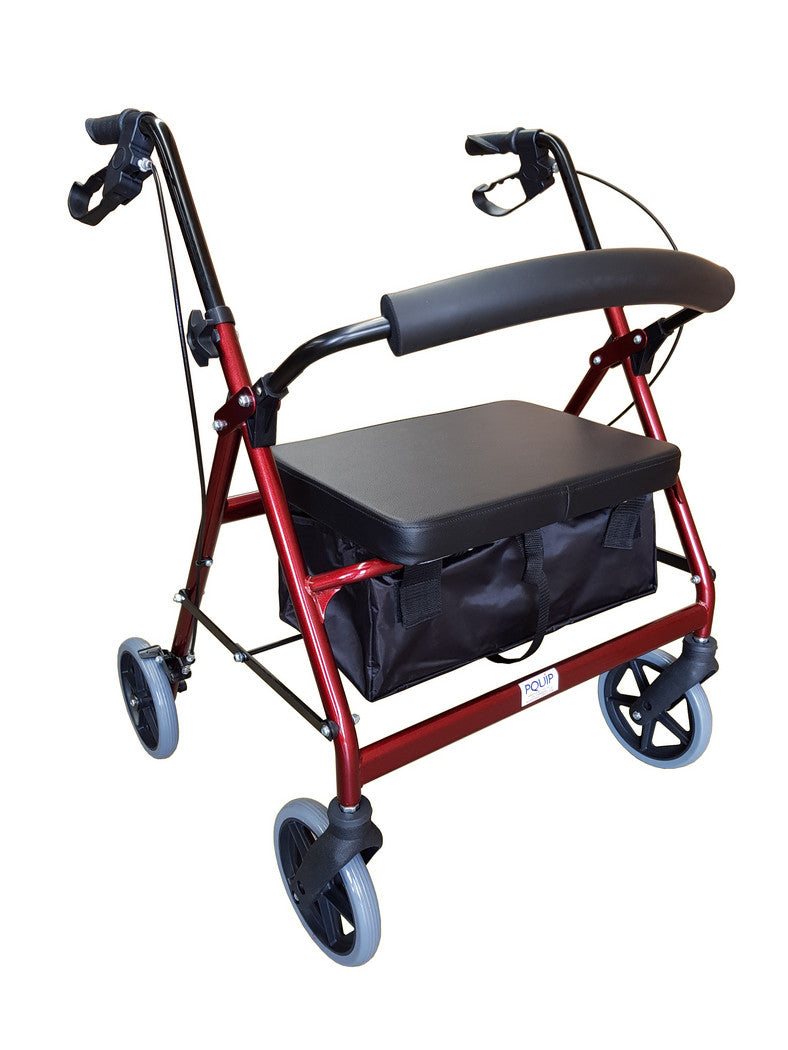 180kg Heavy Duty Extra Wide 8" Wheel Steel Rollator