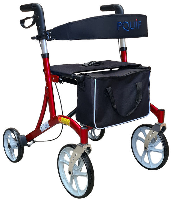 10" X-Fold Rollator with Padded Seat – alternate view