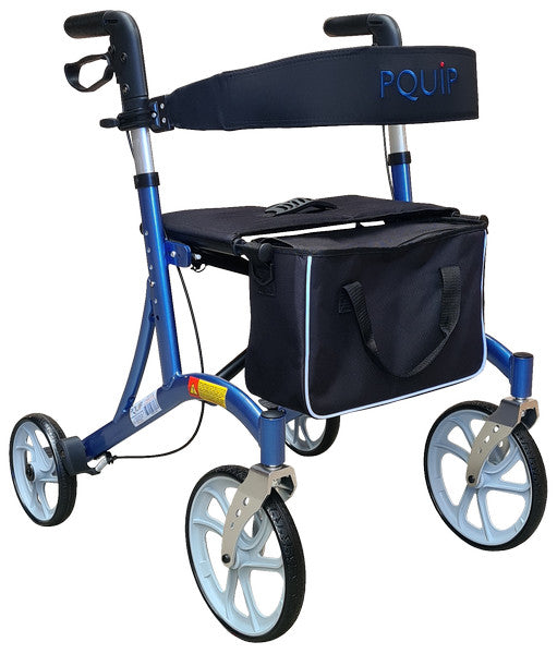 10" X-Fold Rollator with Padded Seat