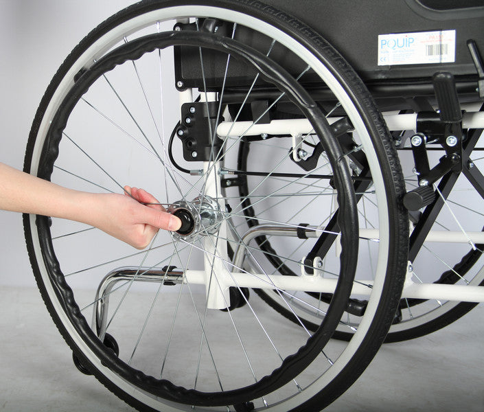 Deluxe Lightweight Aluminium Wheelchair - 46cm – alternate view