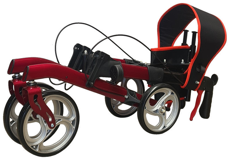 Compact 10" Front X-Fold Rollator – alternate view