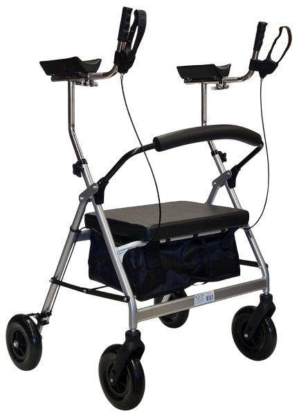 Extra Wide Heavy Duty Gutter Arm Rollator – Silver