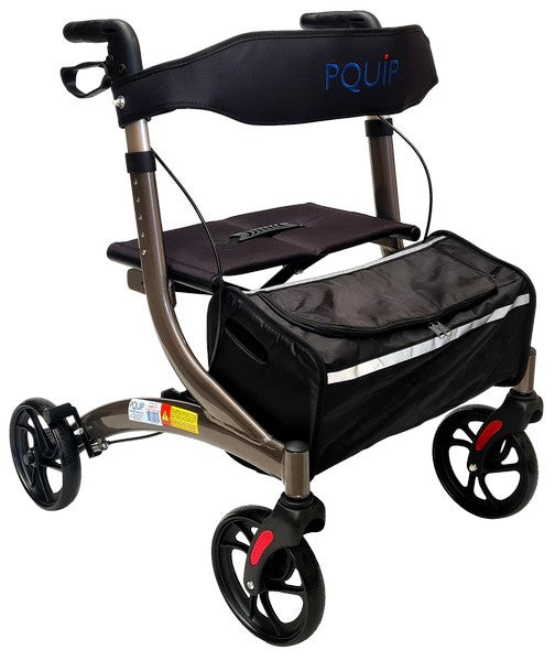 Low Seat X-Fold Rollator with Padded Seat