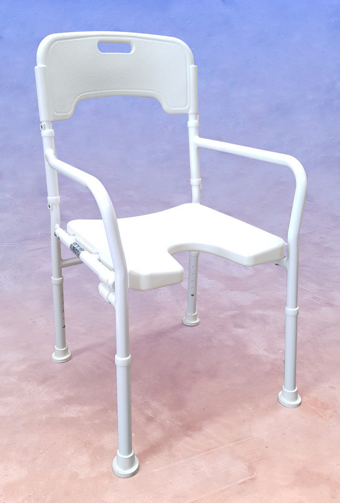 Foldable Aluminium Shower Chair – alternate view