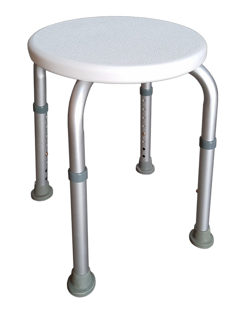 Height Adjustable Round Bath Stool