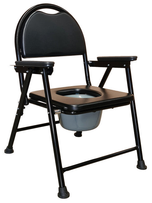 Folding Steel Commode
