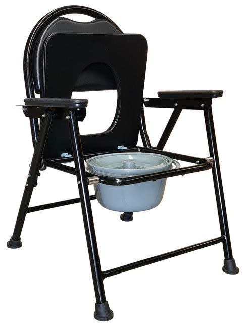 Folding Steel Commode – alternate view