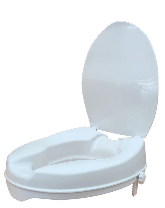 2" Raised Toilet Seat with Lid (5cm)