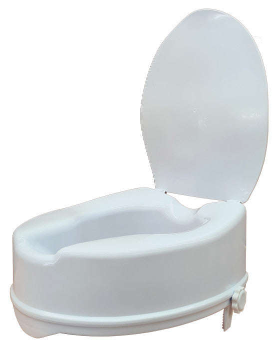 6" Raised Toilet Seat with Lid (15cm)