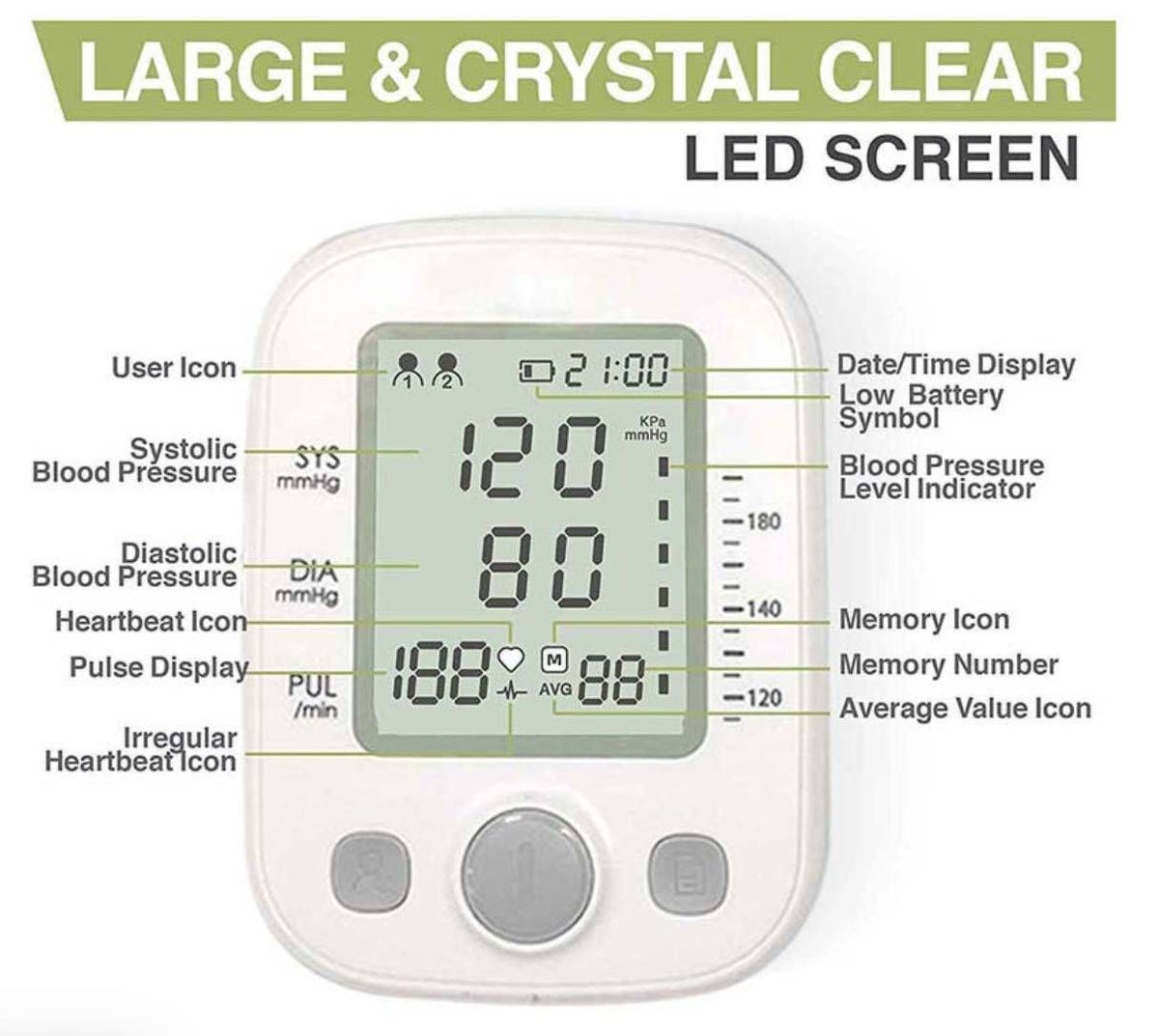 Upper Arm Blood Pressure Monitor