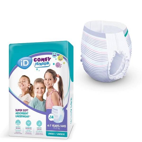 iD Comfy Junior Pants 4 - 7 years 17-27kg - Carton