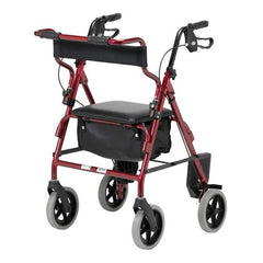 2-in-1 Rollator and Transit Chair - Days, Red