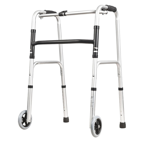 Deluxe Zimmer Walking Frame, Folding - Walking Frame With Wheels