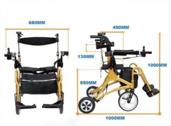 Zubu, 2-in-1 electric wheelchair & rollator