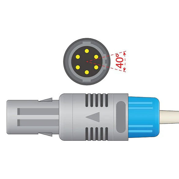Direct-Connect Spo2 Sensor Probe, Finger-clip - Child – alternate view