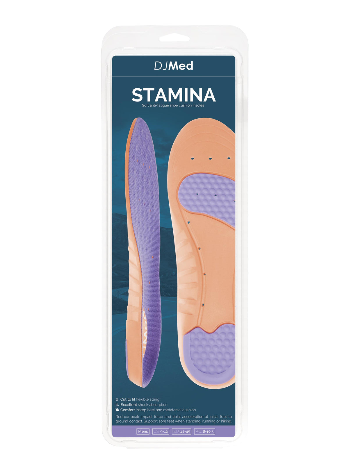 DJMed Stamina - Anti-Fatigue Soft Cushion Insoles