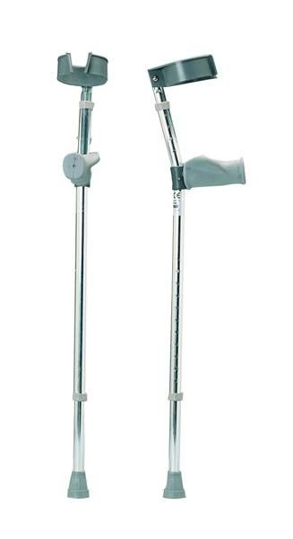 Ergonomic Grip Forearm Crutches - Pair