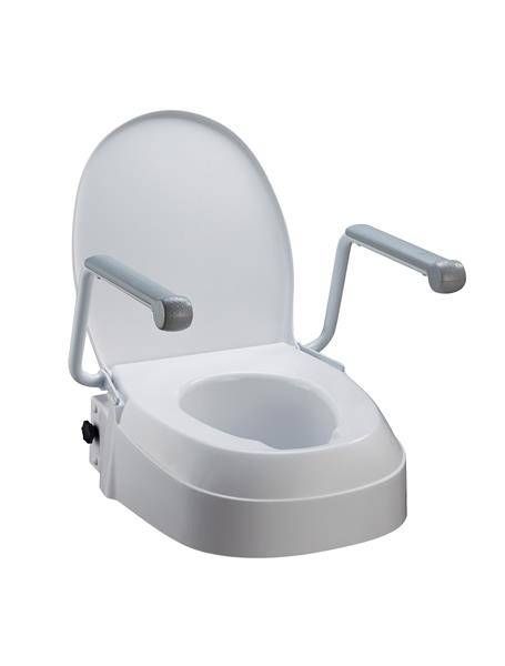 Raised Toilet Seat with Armrests - Homecraft