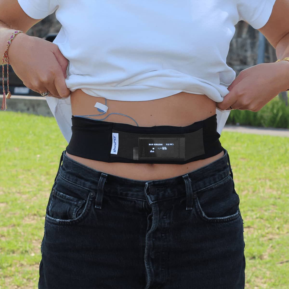 Insulin Pump Belt, Black - Glucology