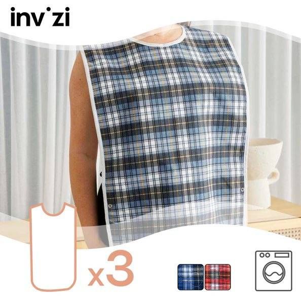 Invizi Adult Bibs - 3 Pack