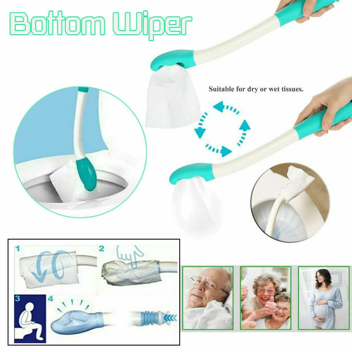 Long Handle Bottom Wiper
