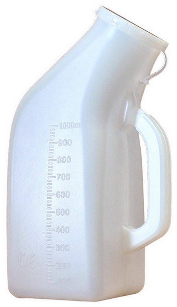 Male Urinal 1000ml with Lid, PQuip