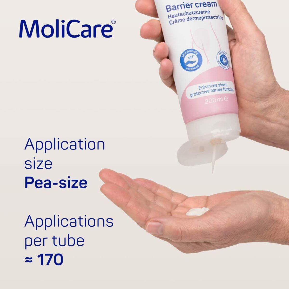 MoliCare Skin Barrier Cream - 200ml - Carton