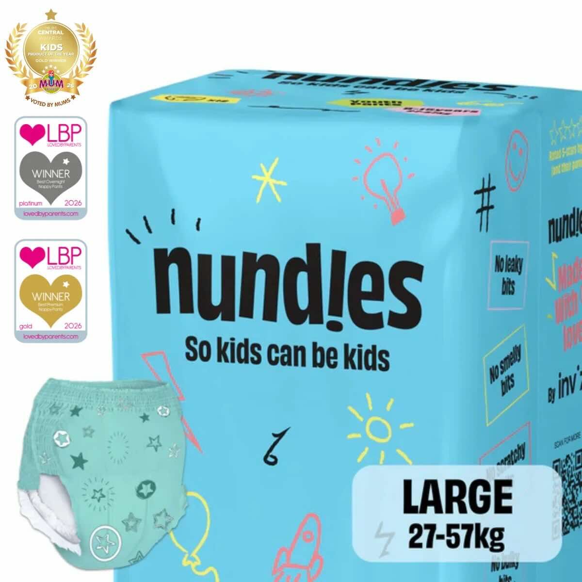 Nundies Youth Pants 8 - 15 years