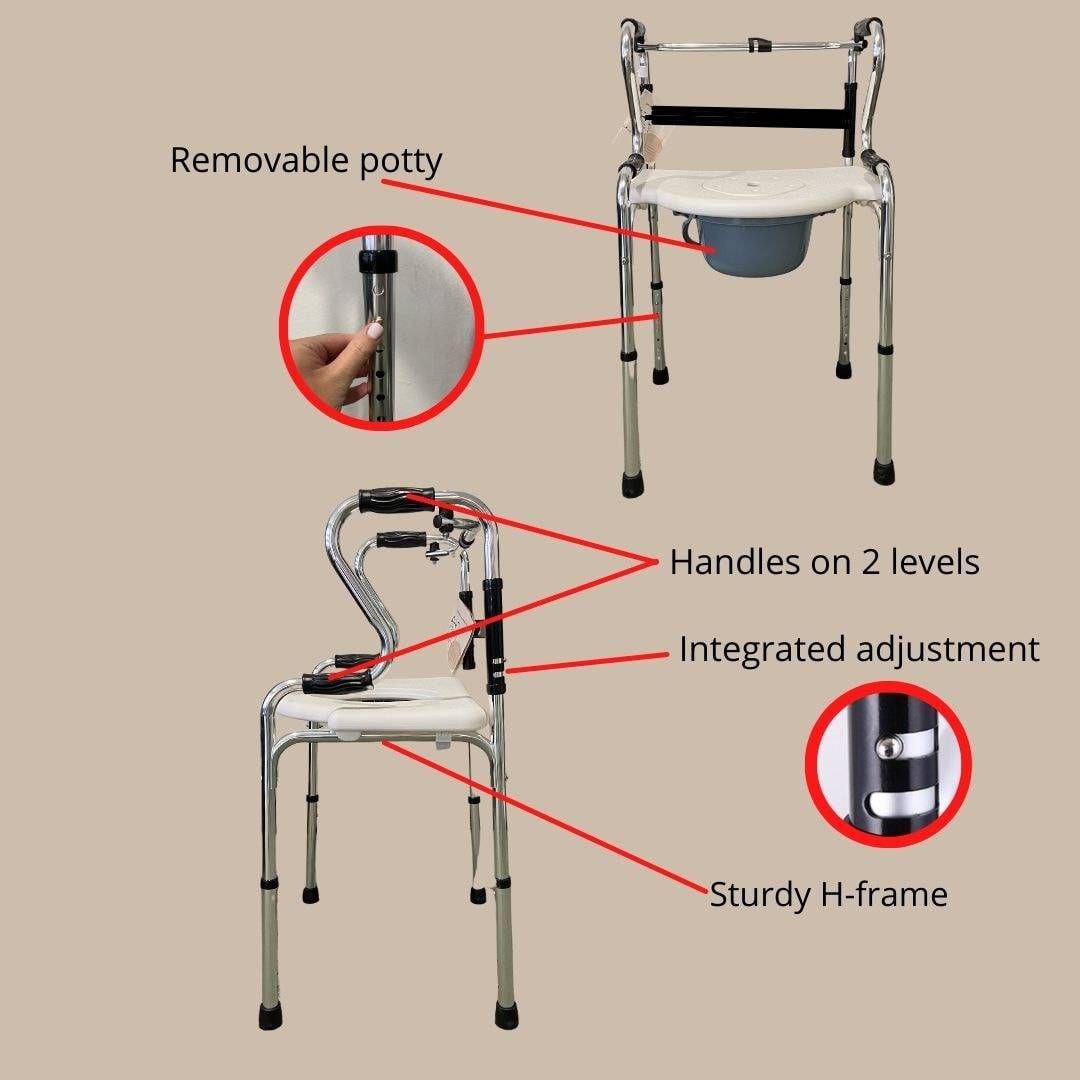 Multifunctional Bedside Commode