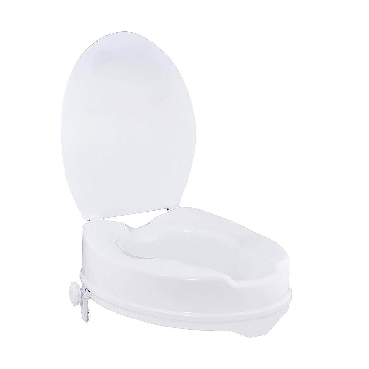 Raised Toilet Seat With Lid