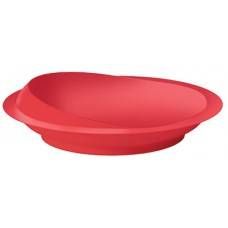 Scoop Plate with Suction Base in red