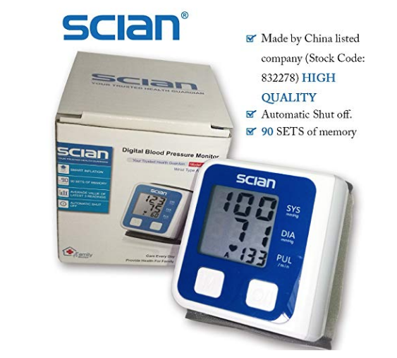 Wrist Blood Pressure Monitor - Scian