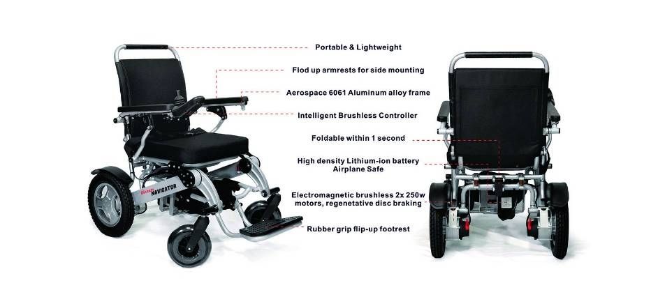 NAVIGATOR - Folding Electric Wheelchair