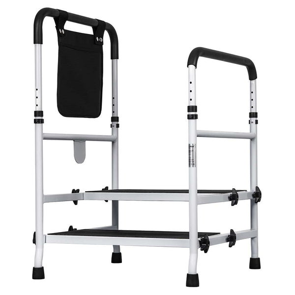 Two Step Stool with Handrails