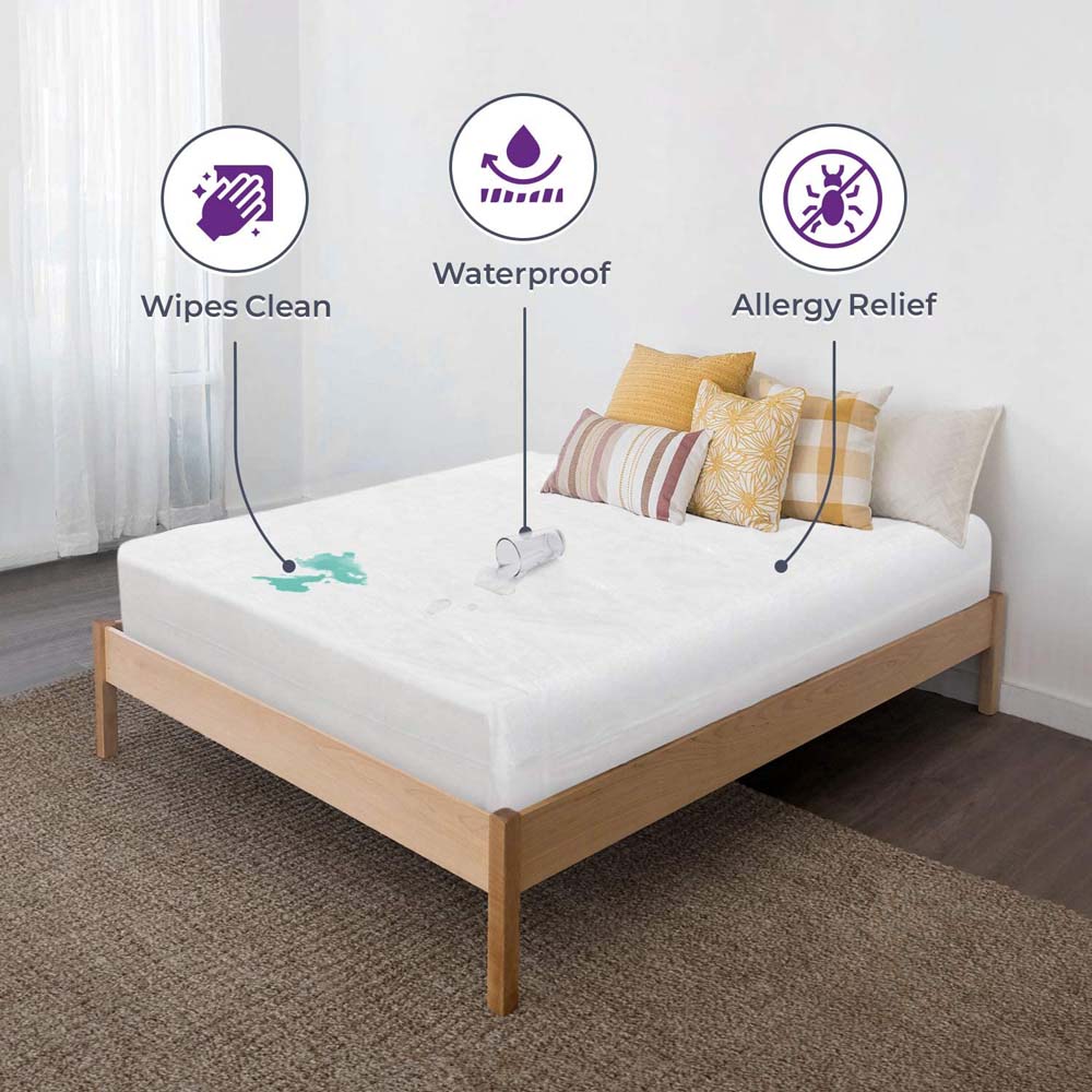 Vinyl Mattress Protector Cover, Zippered