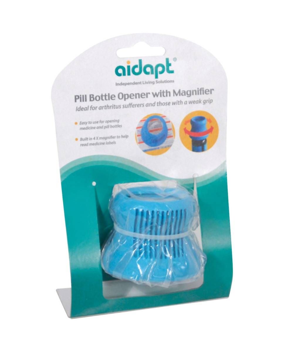 Pill Bottle Opener with Magnifier - Aidapt