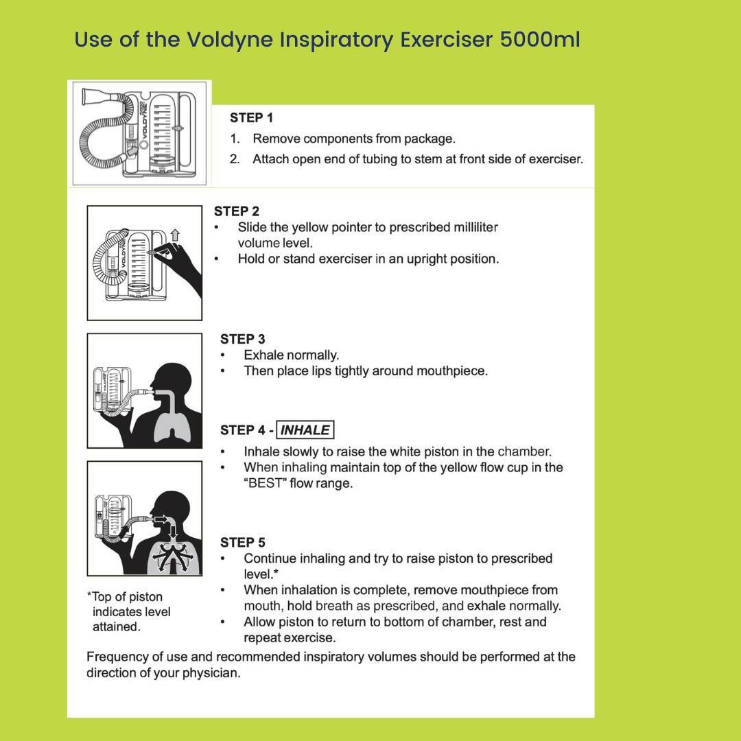 Inspiratory Exerciser 4000ml - Voldyne